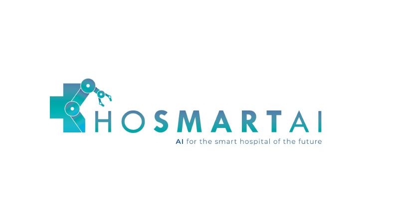 Das Bild zeigt das Logo des EU-Projektes HosmartAI. 