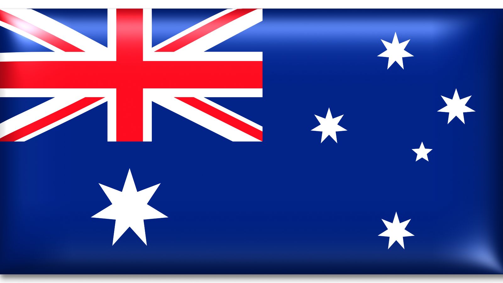 Eine australische Flagge.